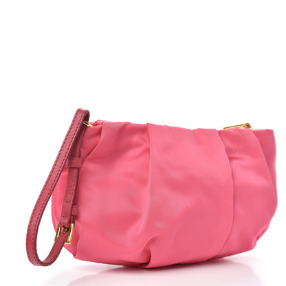 Prada Tessuto Nylon Bow Wristlet Begonia 3 of 9