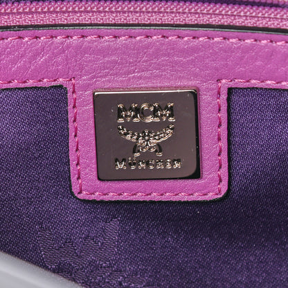 MCM Visetos Studded Medium Backpack Purple 6 of 9