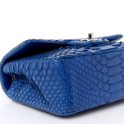 Chanel Snakeskin Mini Rectangular Flap Blue 10 of 11