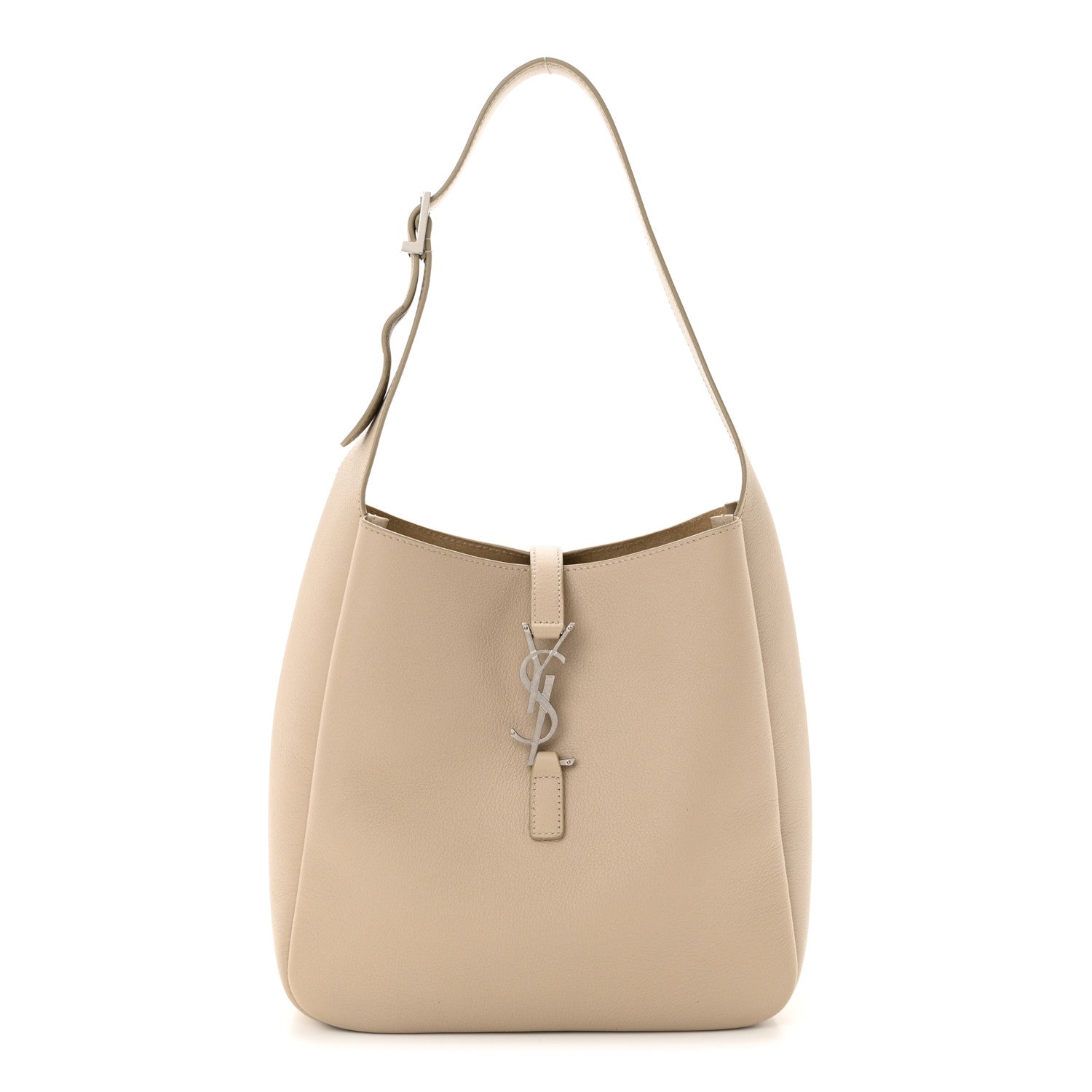 Saint Laurent Smooth Calfskin Small Le 5 A 7 Soft Hobo Sea Salt 1 of 12