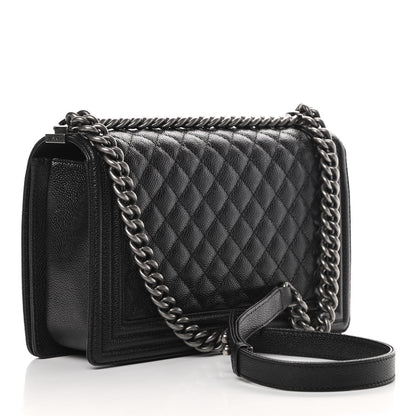 Chanel Caviar Quilted New Medium Boy Flap Black 4 of 12