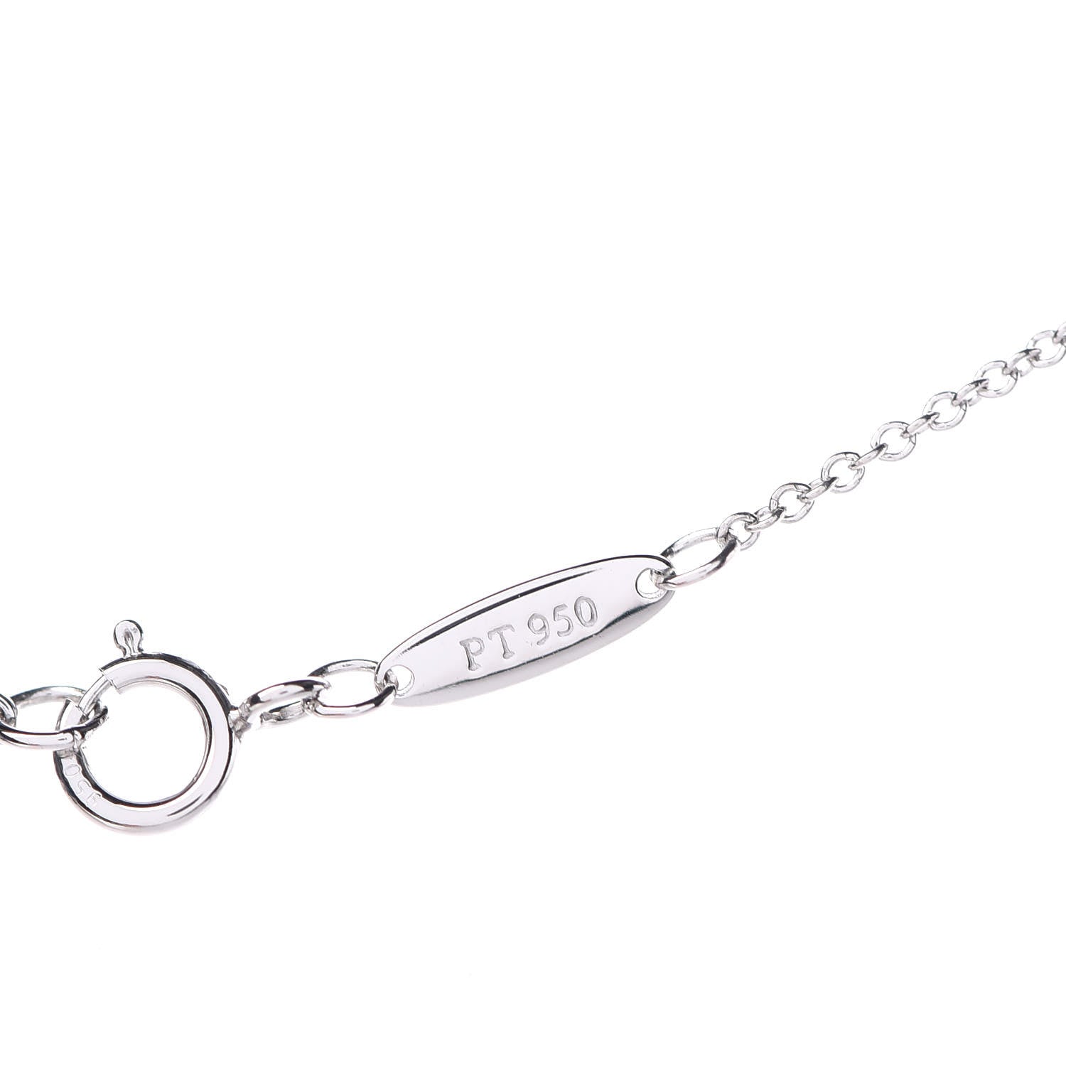 Tiffany Platinum Diamond .43ct Elsa Peretti Diamonds by the Yard Pendant Necklace 6 of 8