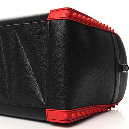 Christian Louboutin Calfskin Sneakender Studded Duffle Bag Black 8 of 8