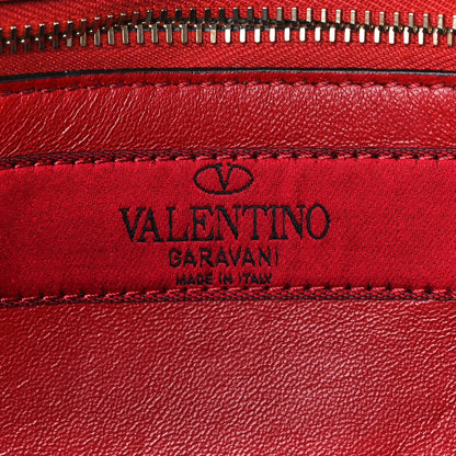 Valentino Garavani Denim Rockstud Spike Wallet on Chain Blue 6 of 11