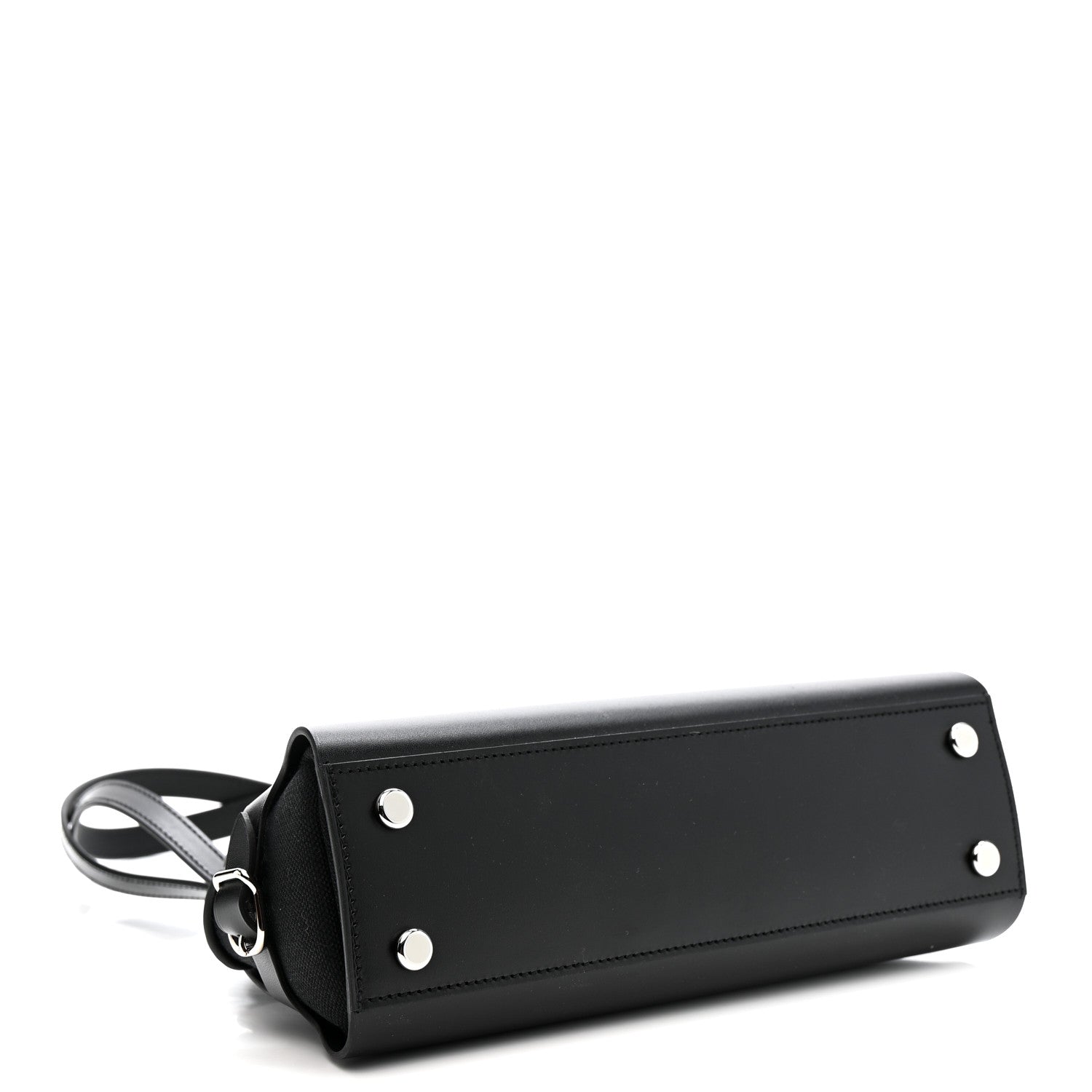 Hermes Vache Hunter Swift Toile Militaire Tablier Sellier Black 4 of 12