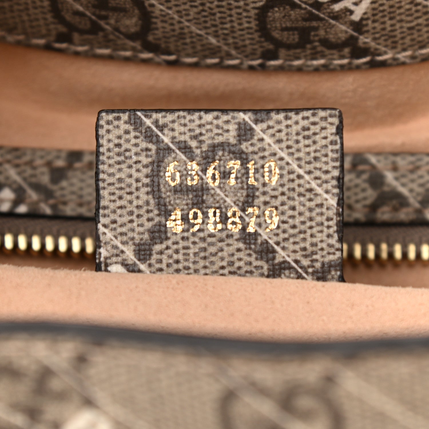 Gucci X BALENCIAGA GG Supreme Monogram Logo Print Medium Jackie 1961 Hobo Beige Ebony 7 of 11