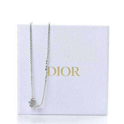 Christian Dior Crystal Star Elephant Necklace Silver 6 of 6