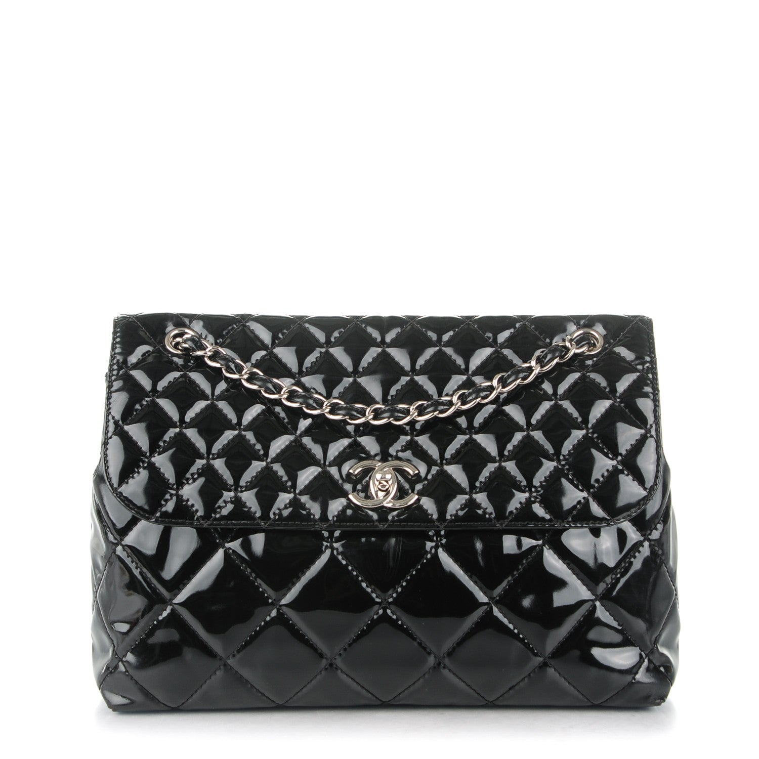 Chanel Vinyl Quilted In the Business Flap Bag Black 1 of 9