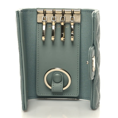 Chanel Caviar Quilted Classic 4 Key Holder Wallet Light Green 5 of 10