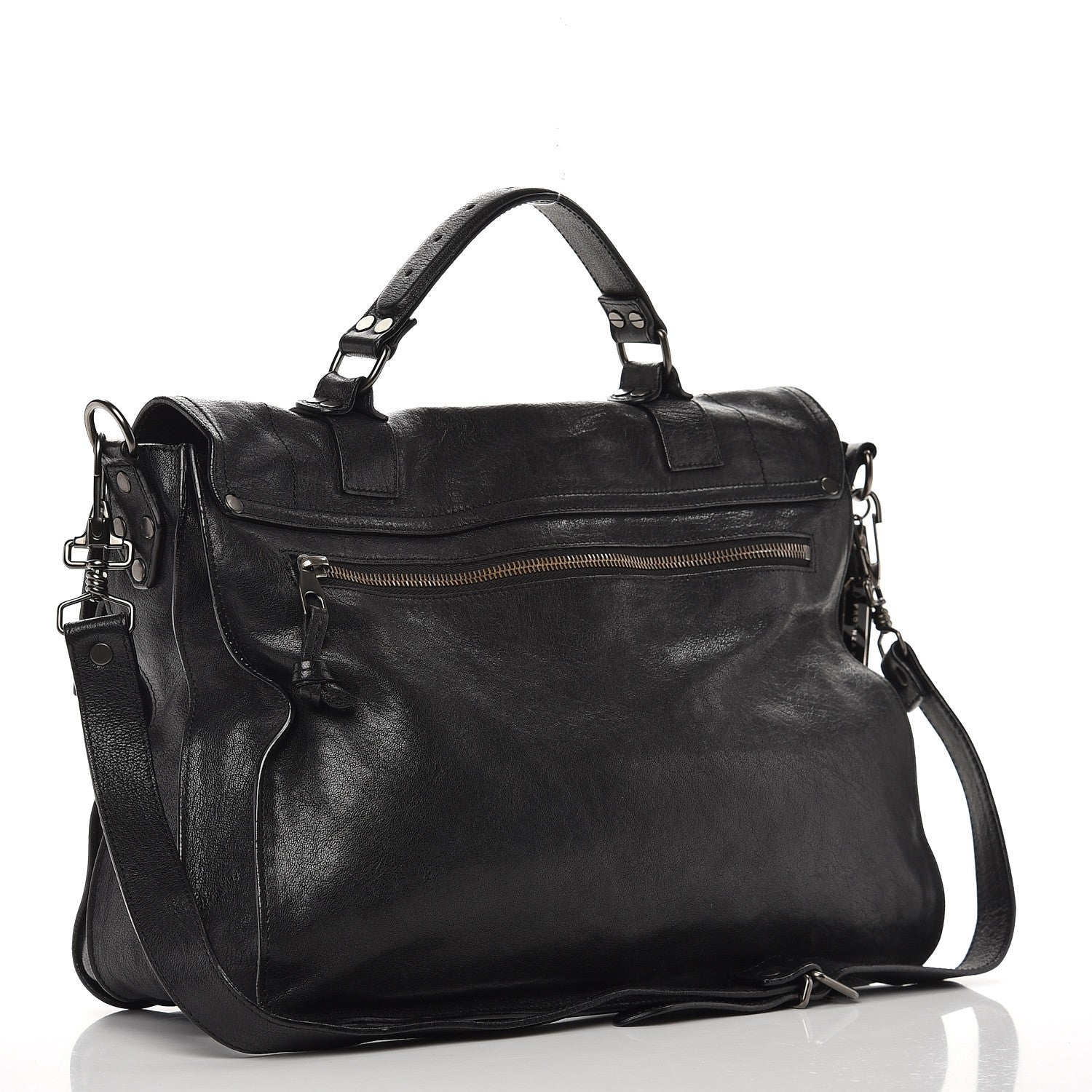 Proenza Schouler Lambskin Medium PS1 Satchel Black 4 of 9