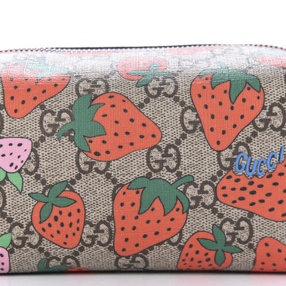 Gucci GG Supreme Monogram Strawberry Cosmetic Case 10 of 11