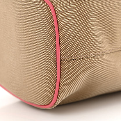 Prada Jacquard Logo Mini Bucket Crossbody Bag Corda Peonia 10 of 13