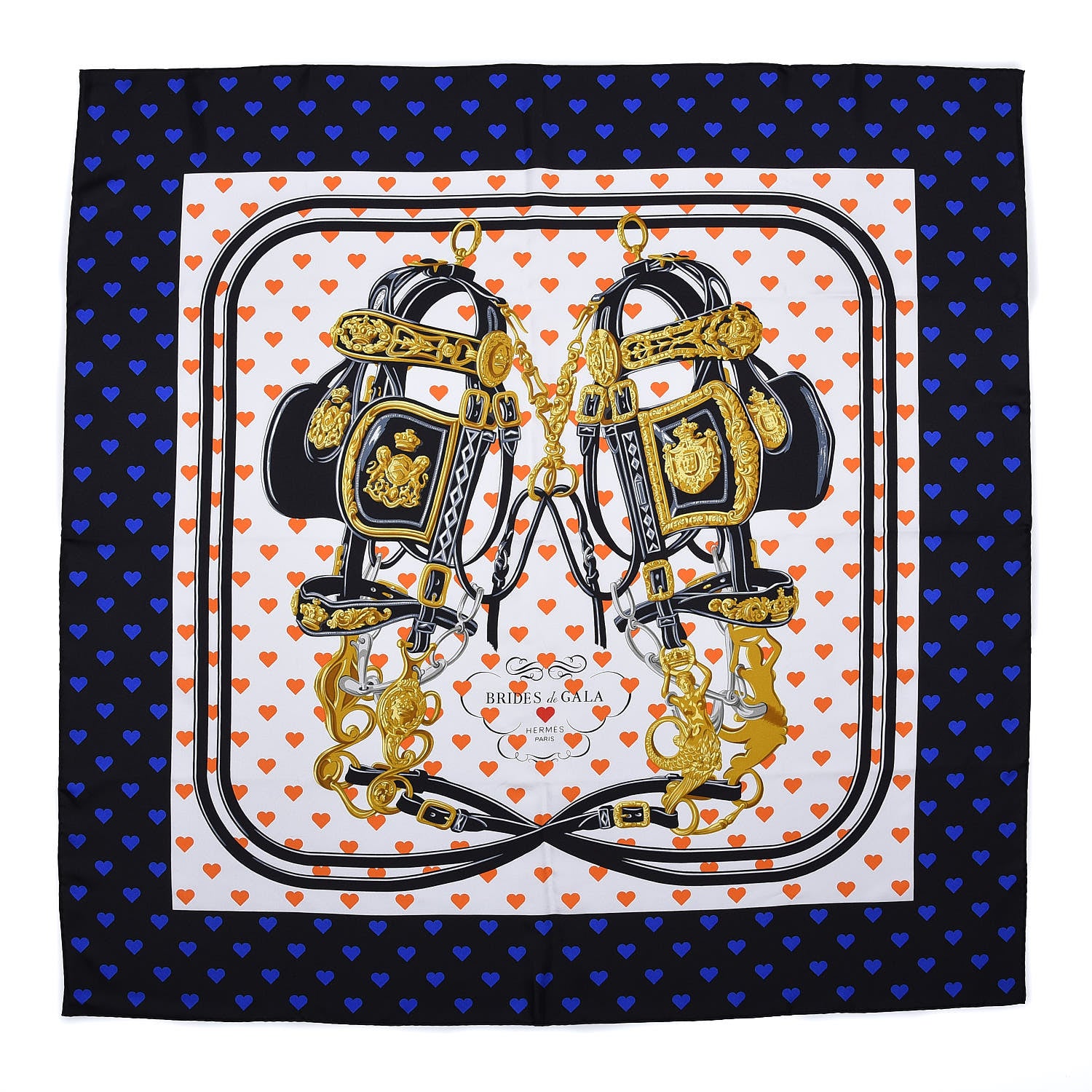 Hermes Silk Brides De Gala Love Scarf 90 1 of 5