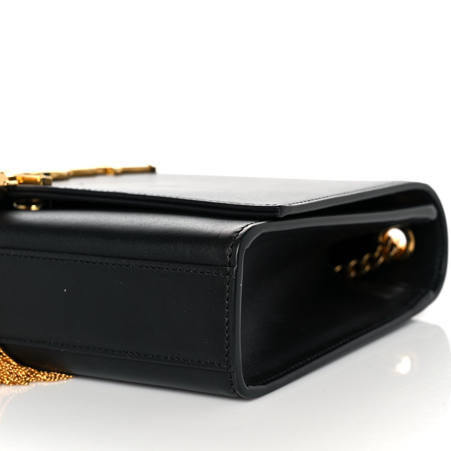 Saint Laurent Smooth Calfskin Medium Classic Monogram Kate Tassel Satchel Black 8 of 8