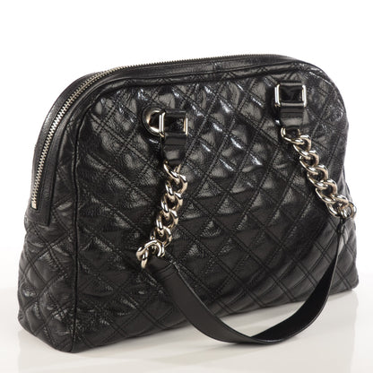Marc Jacobs Lacquered Lambskin Quilted Karly Black 3 of 8