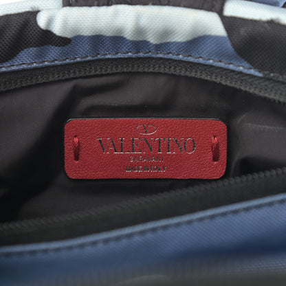 Valentino Garavani Nylon Camouflage Backpack Blue 6 of 10