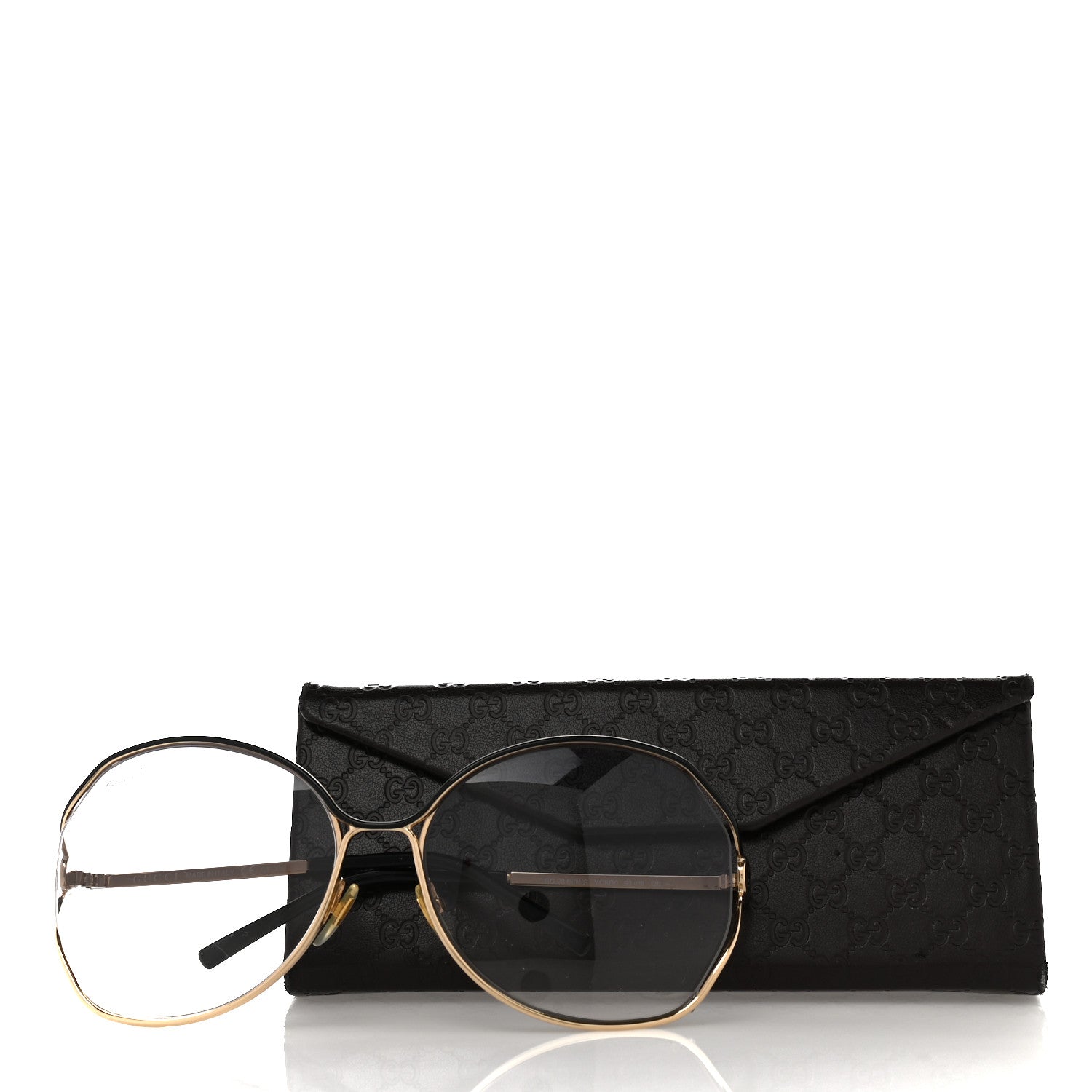 Gucci Oversized Sunglasses GG 2846/N/S Gold 9 of 9
