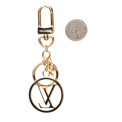 Louis Vuitton LV Circle Bag Charm Key Holder Gold 2 of 3