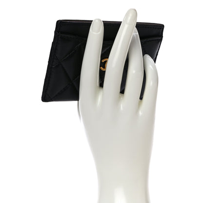 Chanel Lambskin Quilted Card Holder Black 2 of 11