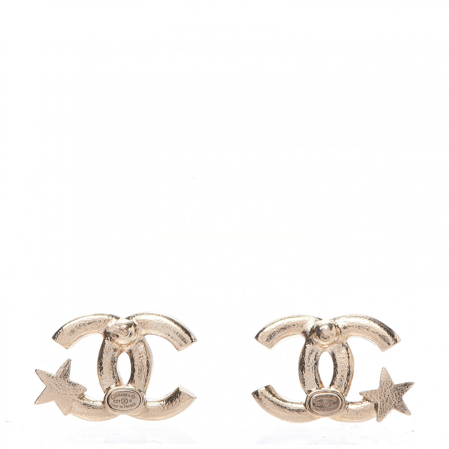 Crystal CC Starfall Earrings Gold