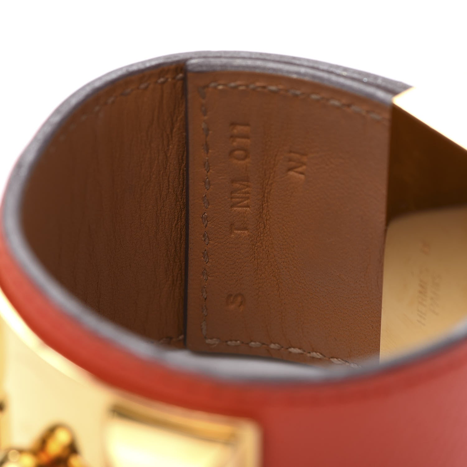 Hermes Epsom Collier de Chien CDC Bracelet S Orange Poppy 7 of 8