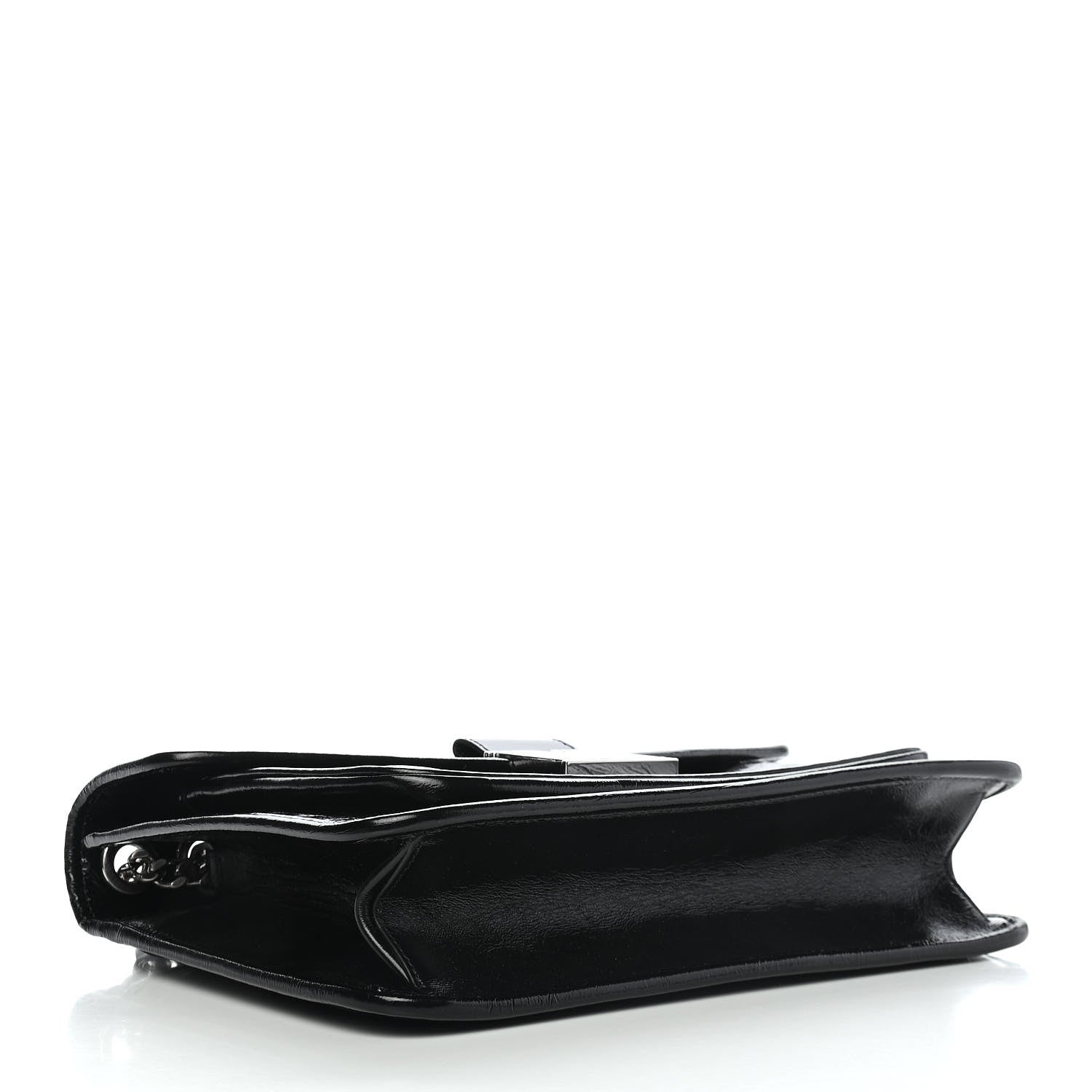 MCM Calfskin Quilted Large Mena Shoulder Bag Black 4 of 9