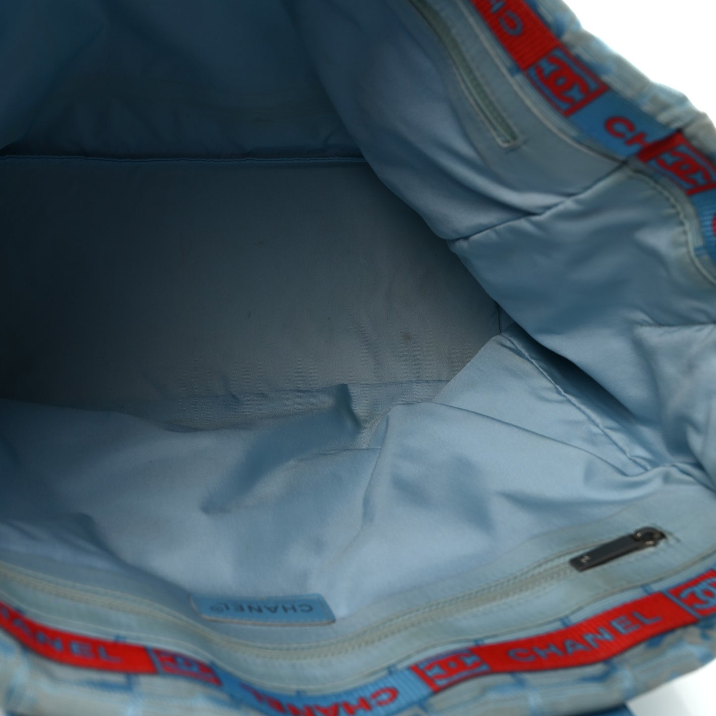Nylon Travel Large Tote Blue
