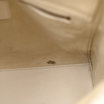 Christian Dior Smooth Calfskin Embroidered I Feel Blue Medium Lady Dior White Multicolor 8 of 14