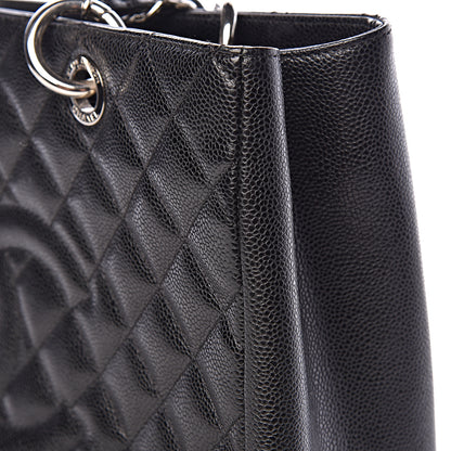 Chanel Caviar Quilted Grand Shopping Tote GST Black 9 of 18