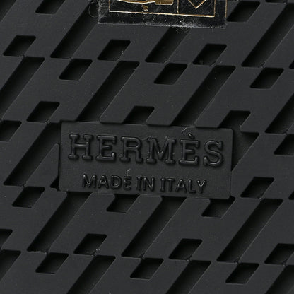 Hermes Calfskin Womens Chypre Sandals 37 Black 6 of 8