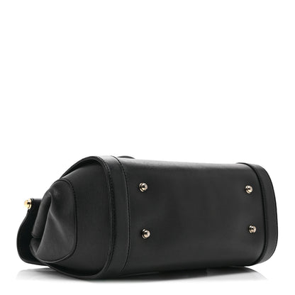 Gucci Calfskin Bamboo Bullet Top Handle Bag Black 4 of 11