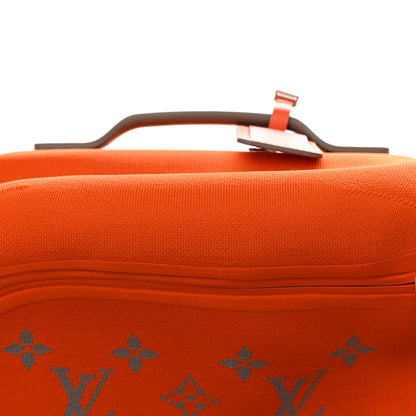 Louis Vuitton Knit Monogram Horizon Soft Duffle 55 Orange 6 of 10