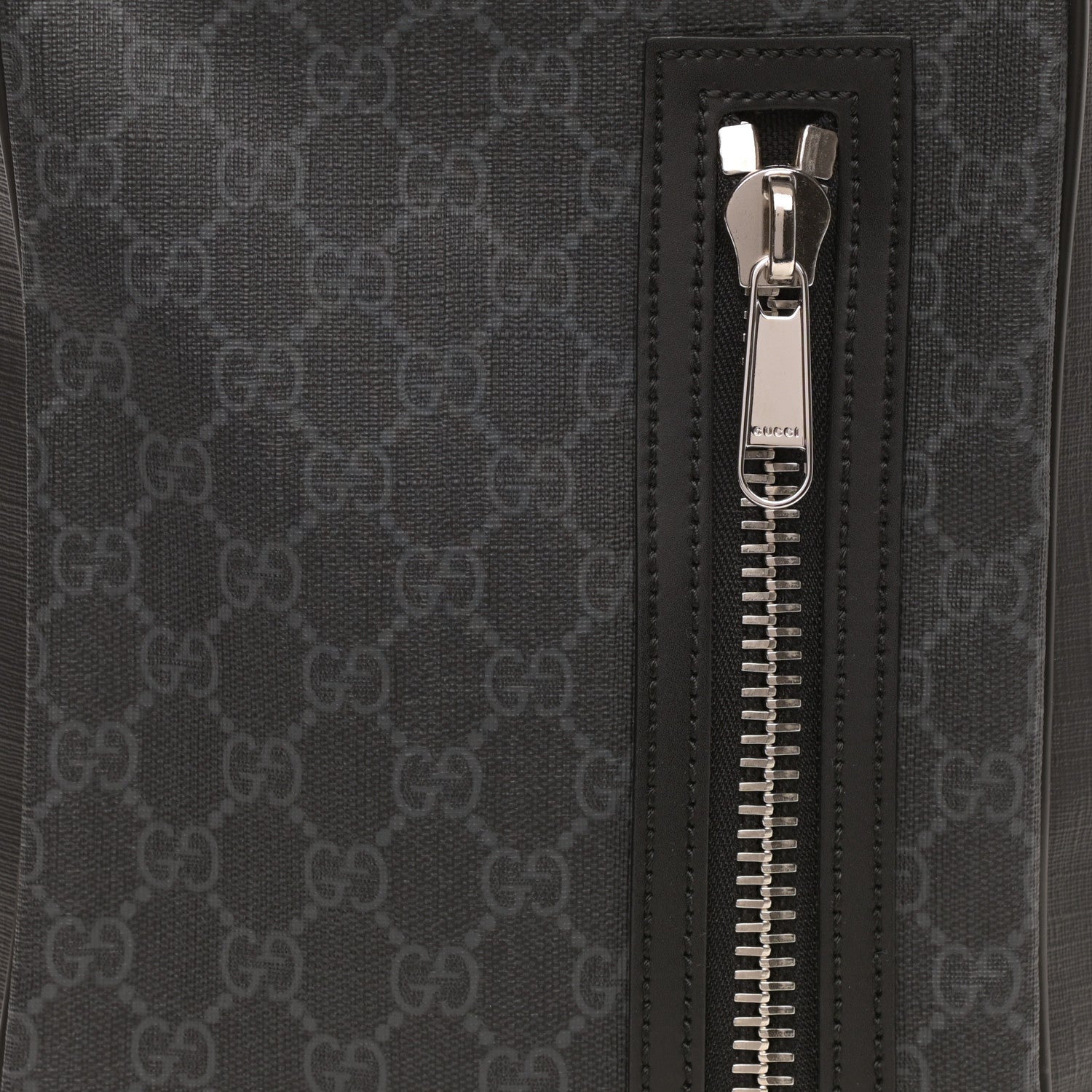 Gucci GG Supreme Monogram Web Belt Bag Black Grey 8 of 8