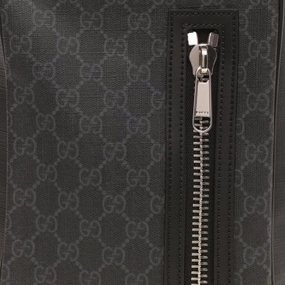 Gucci GG Supreme Monogram Web Belt Bag Black Grey 8 of 8