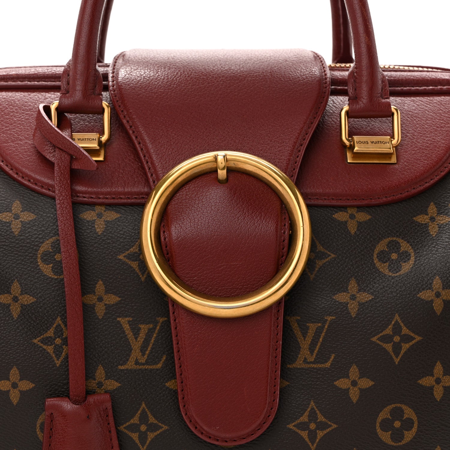 Louis Vuitton Monogram Golden Arrow Speedy Burgundy 7 of 14