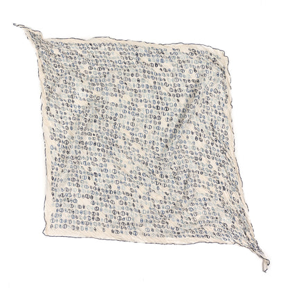 Hermes Cotton Silk Crinkled Maillons Libres 140 Scarf 1 of 3