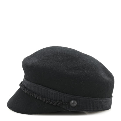 Christian Dior Wool Felt Cap 57 Black 4 of 9
