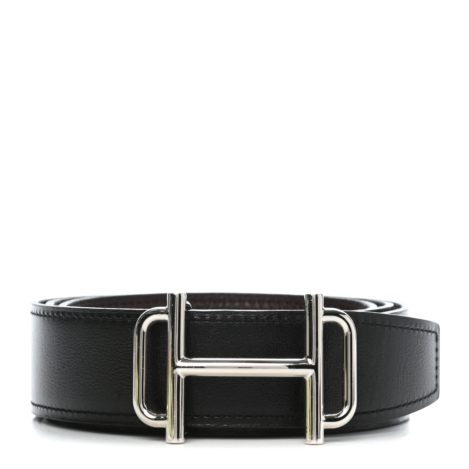 Hermes Togo Chamonix 38mm Royal Belt 110 Black Chocolate 1 of 4