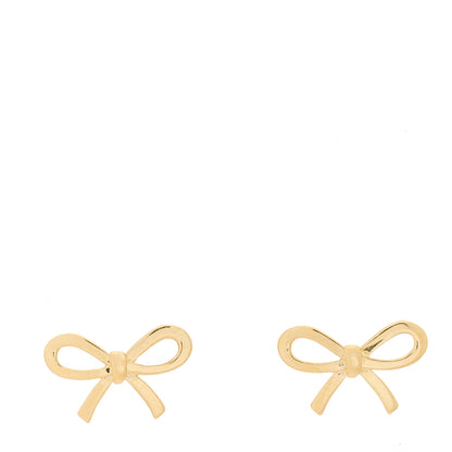 Tiffany 18K Yellow Gold Bow Earrings 1 of 3