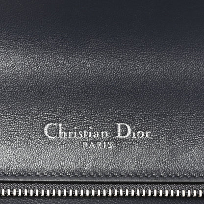 Christian Dior Metallic Patent Micro-Cannage Small Diorama Flap Bag Silver 6 of 9