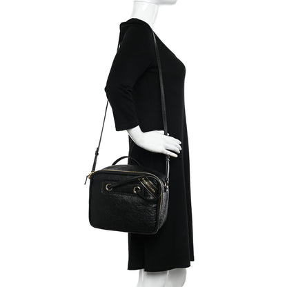 Balenciaga Agneau S Blanket Square Tote Black 2 of 9