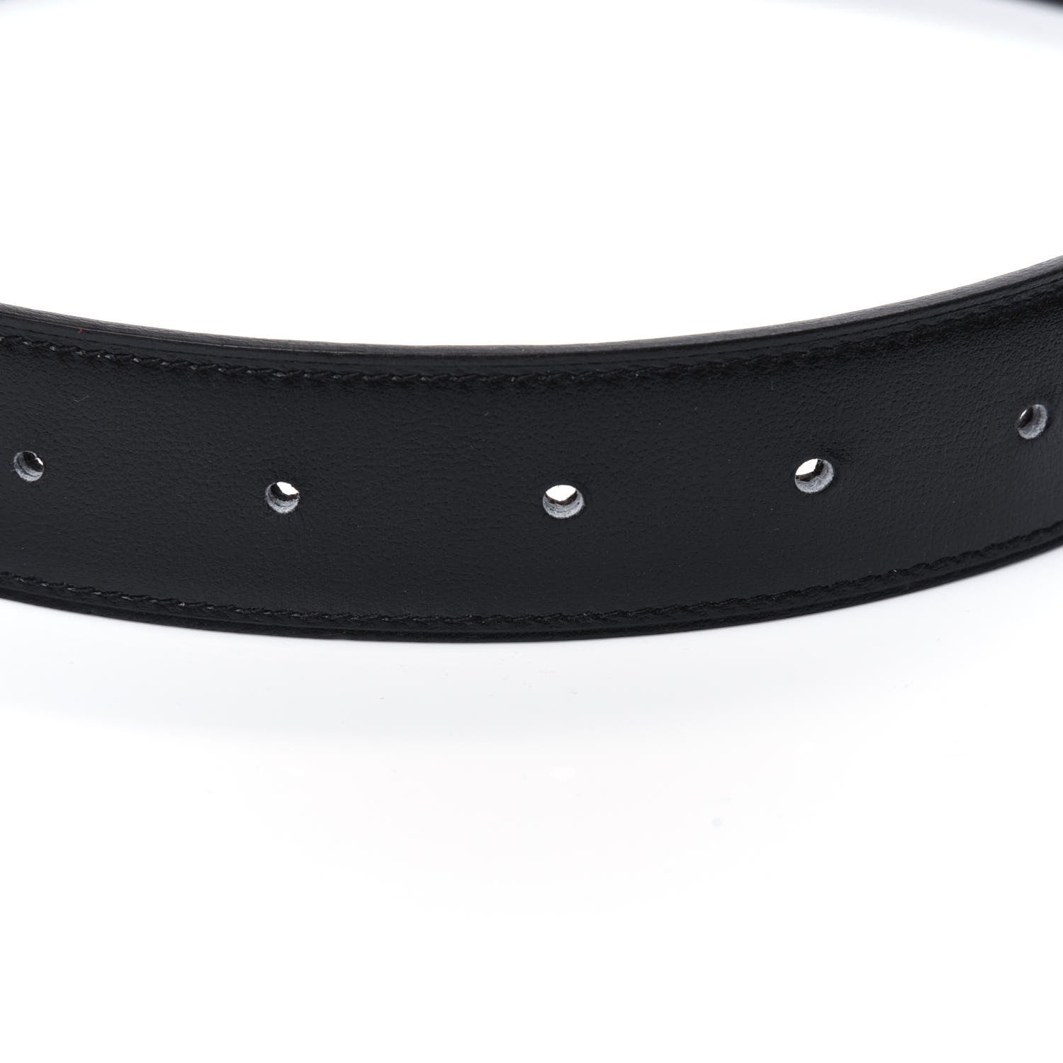 Hermes Box Togo 32mm Quizz H Belt 85 Black Chocolate 8 of 10