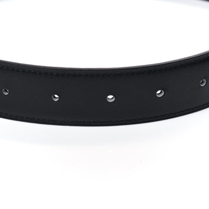 Hermes Box Togo 32mm Quizz H Belt 85 Black Chocolate 8 of 10