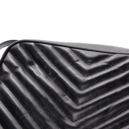 Saint Laurent Calfskin Matelasse Monogram Lou Camera Bag Black 8 of 12