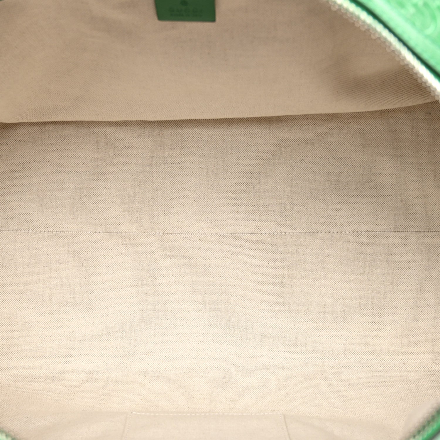 Gucci Calfskin GG Tennis Embossed Duffle Bag New Shamarock 4 of 9