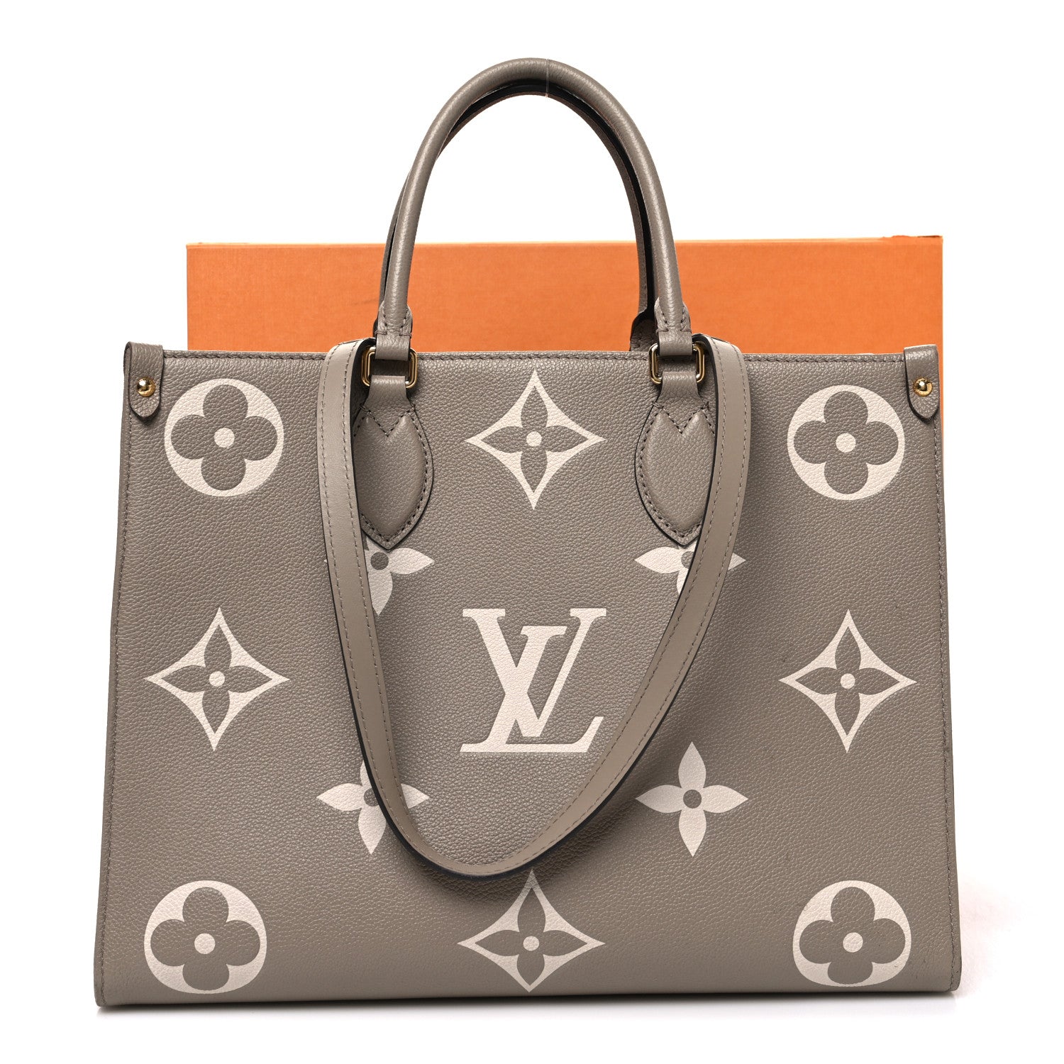Louis Vuitton Empreinte Monogram Giant Onthego MM Tourterelle Creme 13 of 13