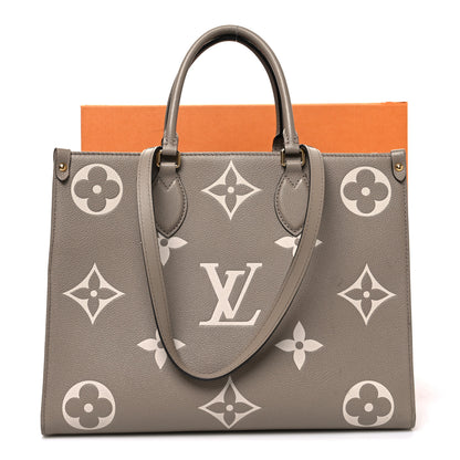 Louis Vuitton Empreinte Monogram Giant Onthego MM Tourterelle Creme 13 of 13