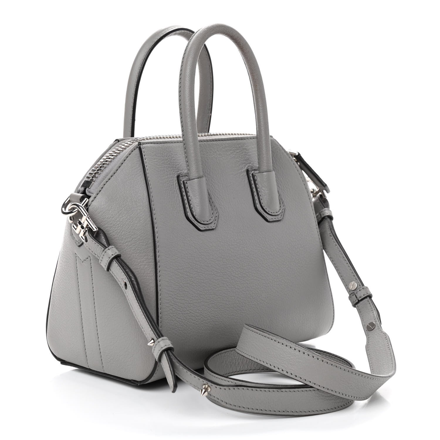 Givenchy Sugar Goatskin Mini Antigona Pearl Grey 3 of 15