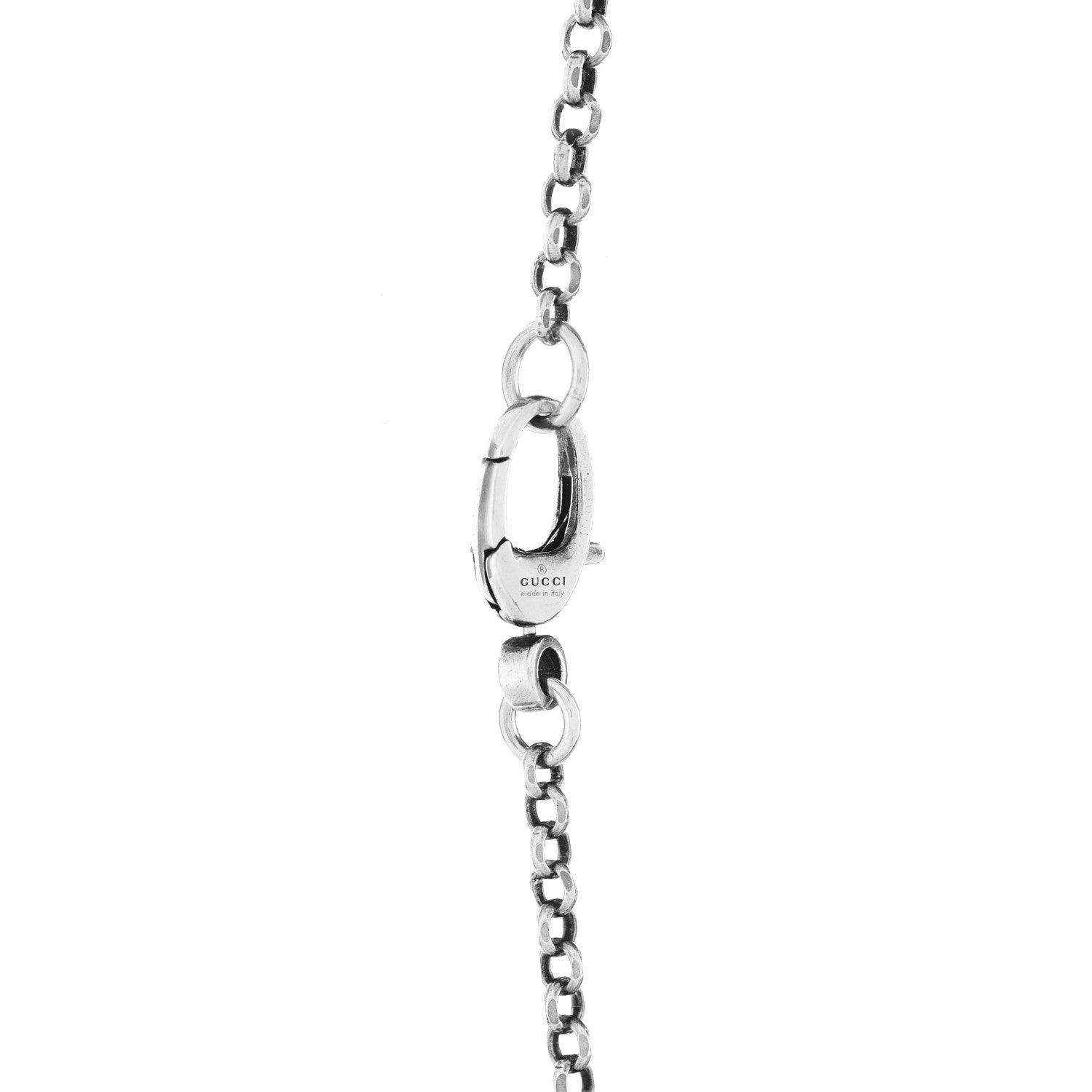 Gucci Sterling Silver Double G Key Pendant Necklace 4 of 4
