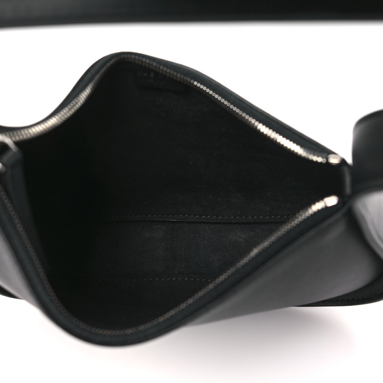 The Row Smooth Calfskin Half Moon Shoulder Bag Black 5 of 9